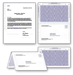 Pressure Sealed mailer "Snap Pack" in Microsoft Word format for download and customization